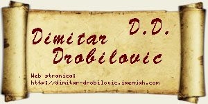 Dimitar Drobilović vizit kartica